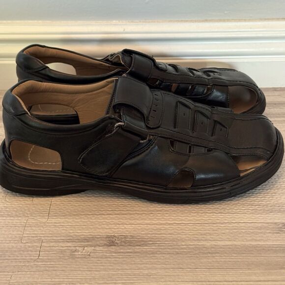 Bright Men's Fisherman Sandals Closed Toe Adjustable Buckle Casual Slippers - Picture 1 of 6